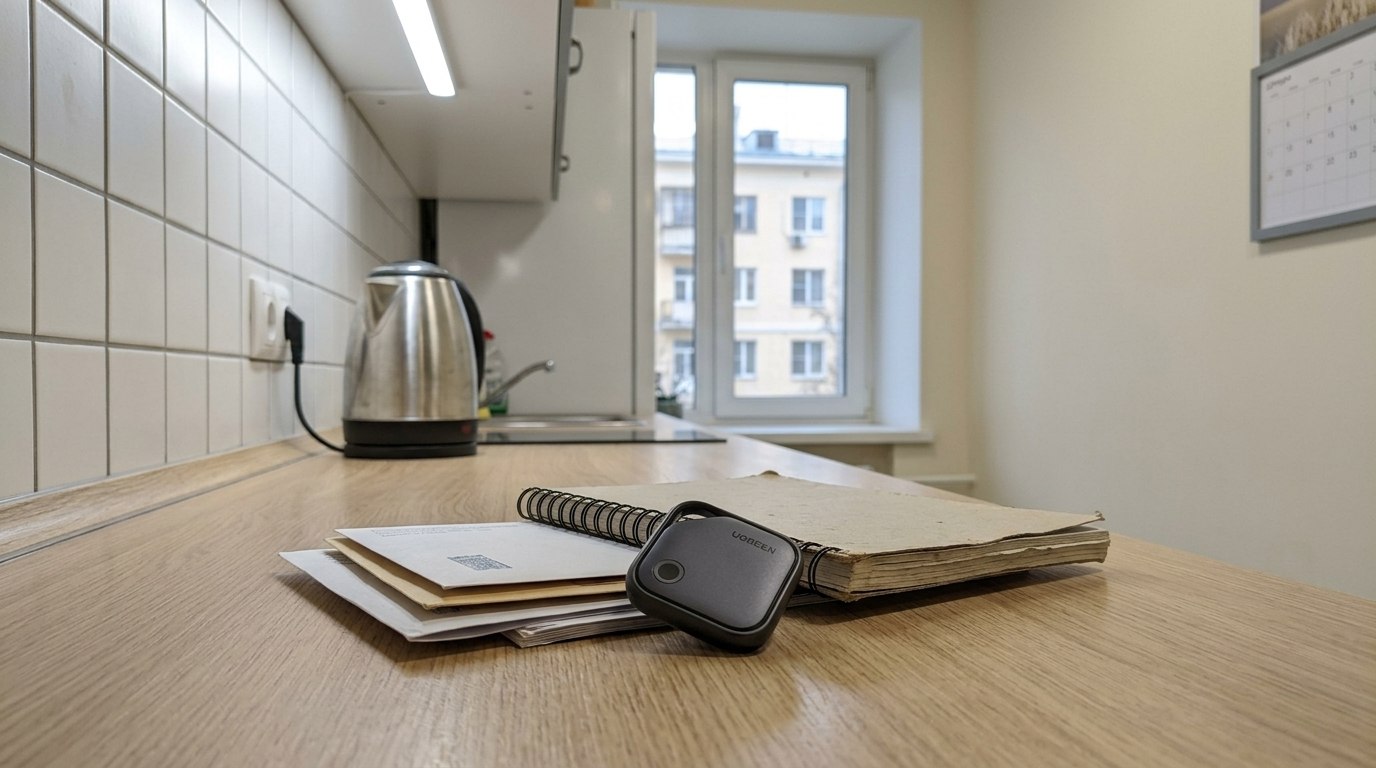 Как работает UGREEN Smart Tag. Прикрепить его можно почти к любой вещи. Фото.