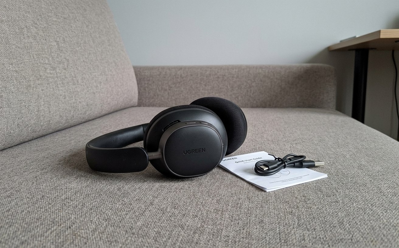 Наушники с шумоподавлением вместо AirPods Max. Наушники еще и выглядят стильно. Фото.