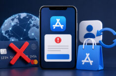 App Store требует иностранную банковскую карту при смене региона Apple ID: что делать. Фото.