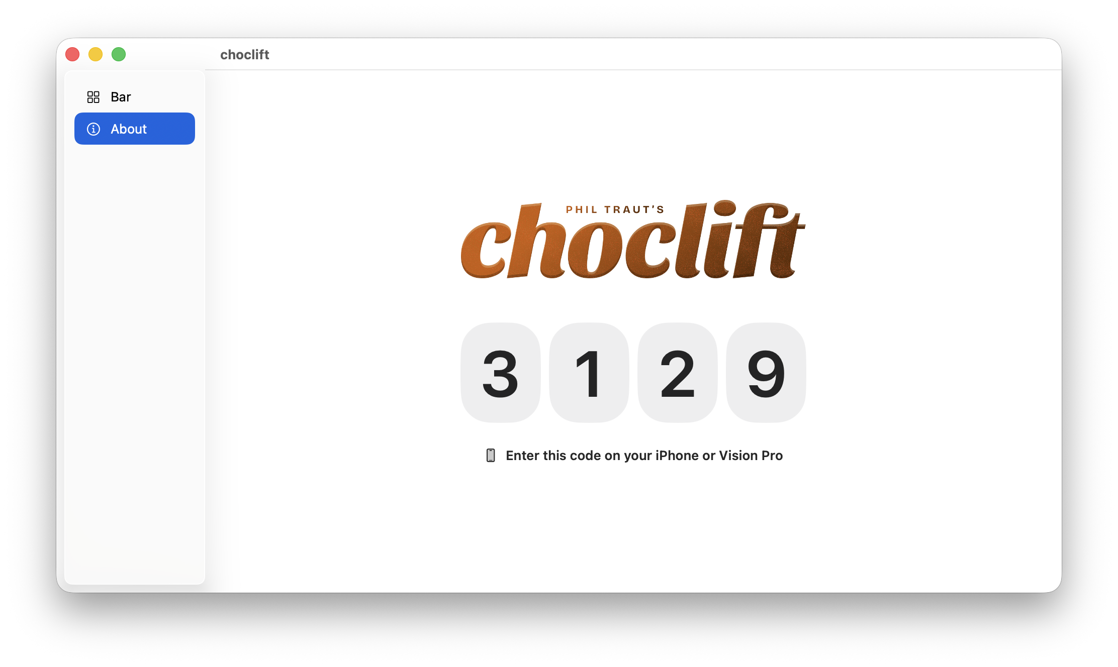 Подключение iPhone к Mac в Choclift: пошаговая настройка. Вот этот код надо ввести на iPhone. Фото.