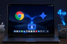 Chrome тайно скачивает файл на 4 ГБ, который вам не нужен. Как удалить и освободить место на Mac. Фото.