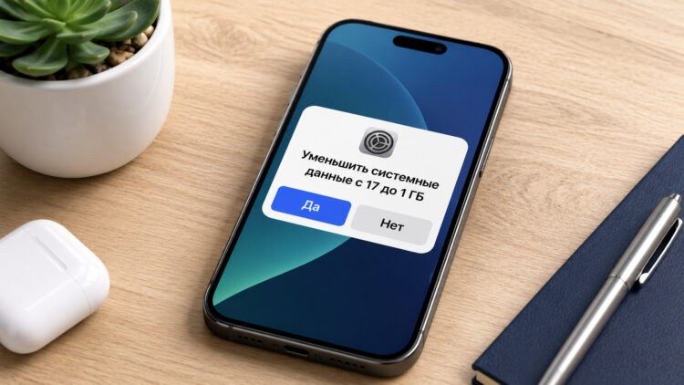 Я очистил системные данные с 17 до 1 ГБ и освободил память на моем iPhone. Фото.