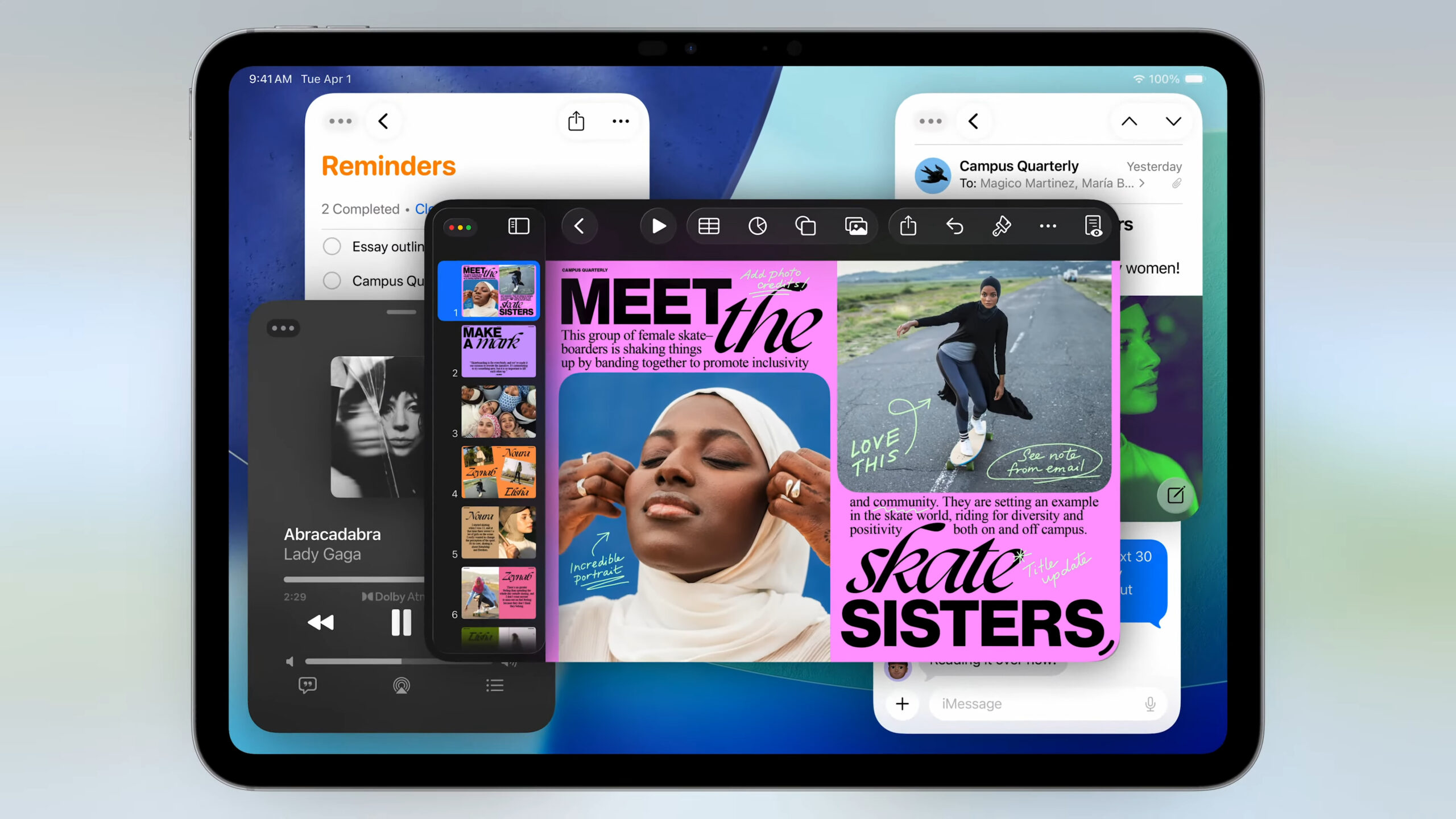 Окна в iPadOS 26: чем базовый iPad уступает более мощным моделям. Многооконность — это топ, но iPad A16 тянет ее уже с некоторым напрягом. Фото.