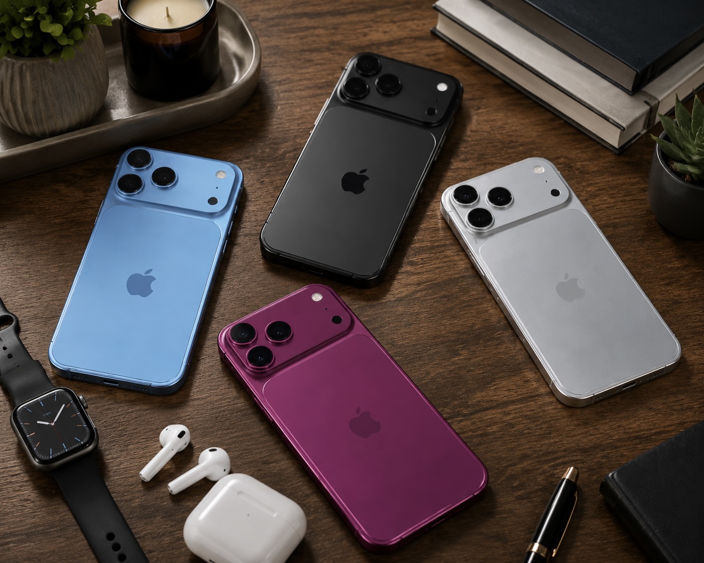 Похоже, именно такой будет палитра новых iPhone. Фото.