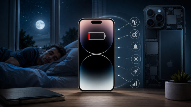 iPhone 17 быстро разряжается ночью: в чем причина и что делать. Фото.
