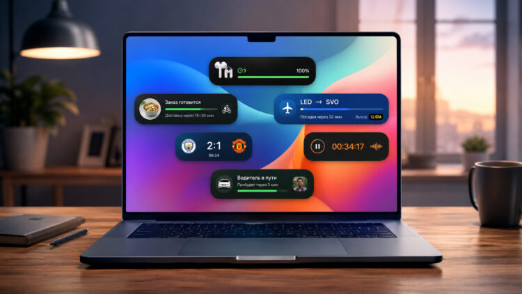Как я случайно открыл для себя виджеты Live Activities на Mac. Фото.
