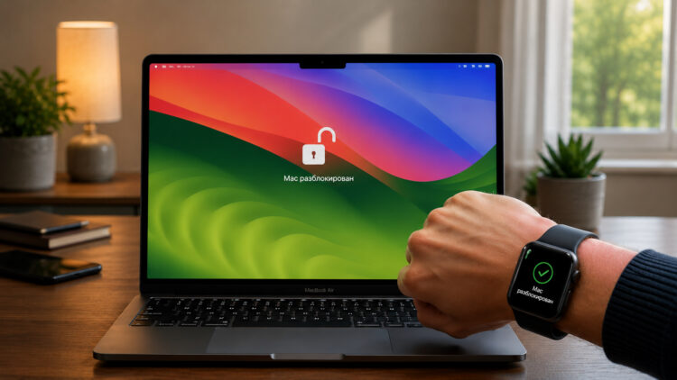 Как разблокировать Mac с помощью часов Apple Watch. Как разблокировать Mac с помощью часов Apple Watch. Фото.