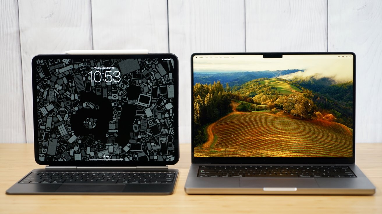 MacBook или iPad для учёбы: что удобнее студенту. Кто-то берет вместо ноутбука iPad, но я бы не советовал. Полноценная ОС это полноценная ОС. Фото.