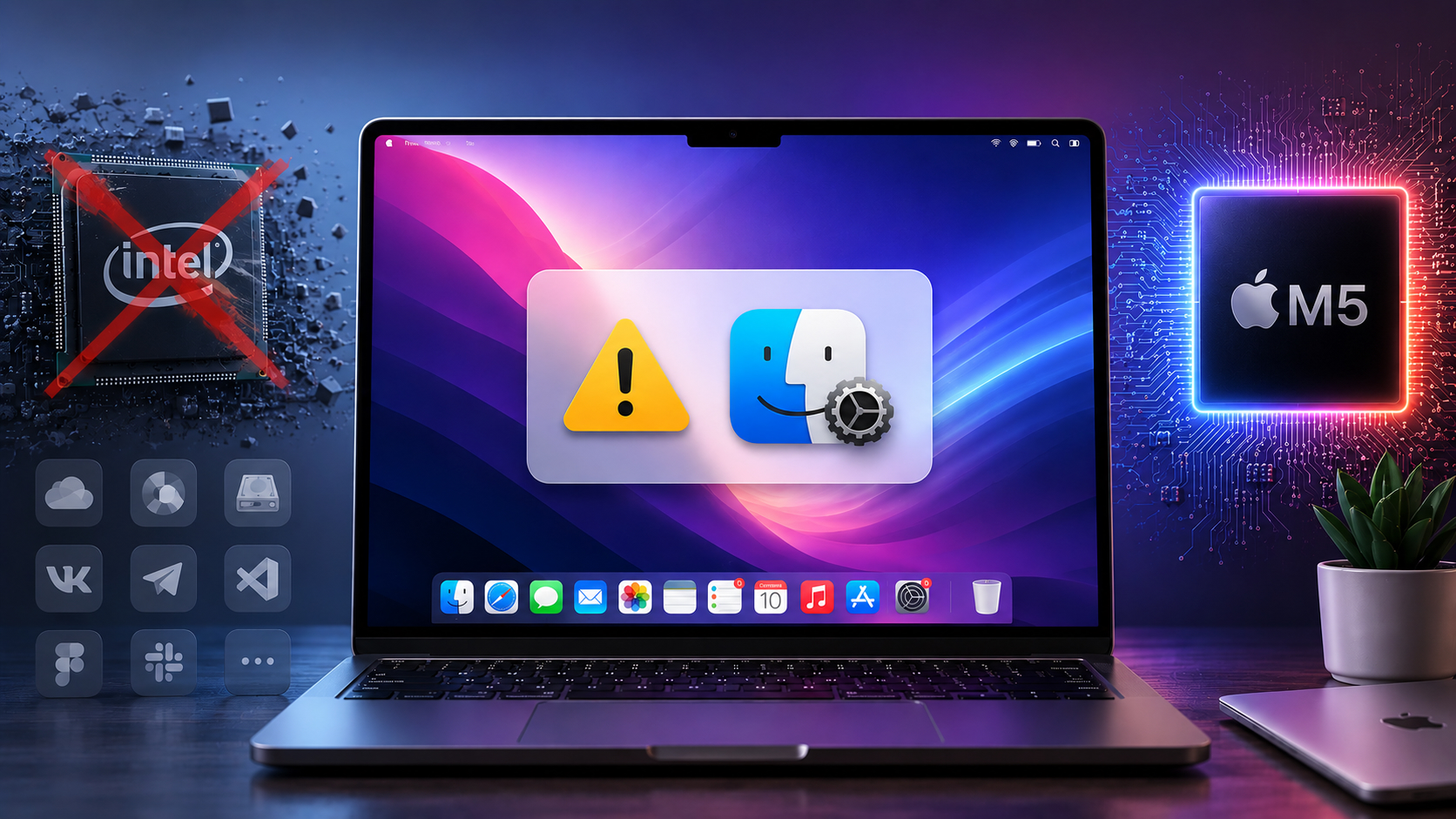 Apple начинает предупреждать, что старые приложения на Mac скоро перестанут работать. Фото.