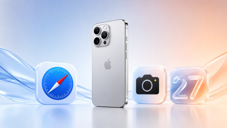 Новые фичи iOS 27 слили за месяц до анонса: новая камера, Safari, Погода и откат Liquid Glass. Фото.