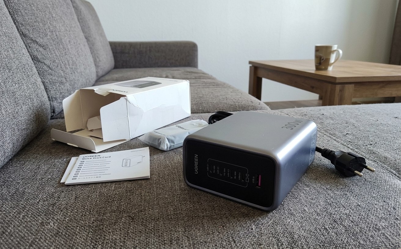 UGREEN Nexode 300W вместо зарядок Apple: плюсы и ограничения. Если дома много устройств, то однозначно советую к покупке. Фото.