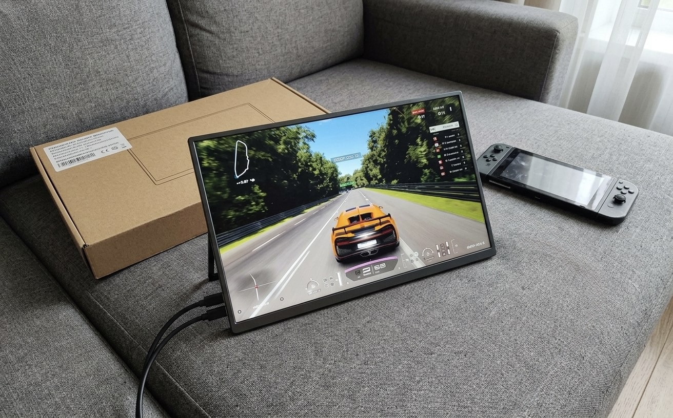 Портативный 4K-монитор 23,8 дюйма для MacBook. А это уже большой экран, близкий по диагонали к iMac. Фото.