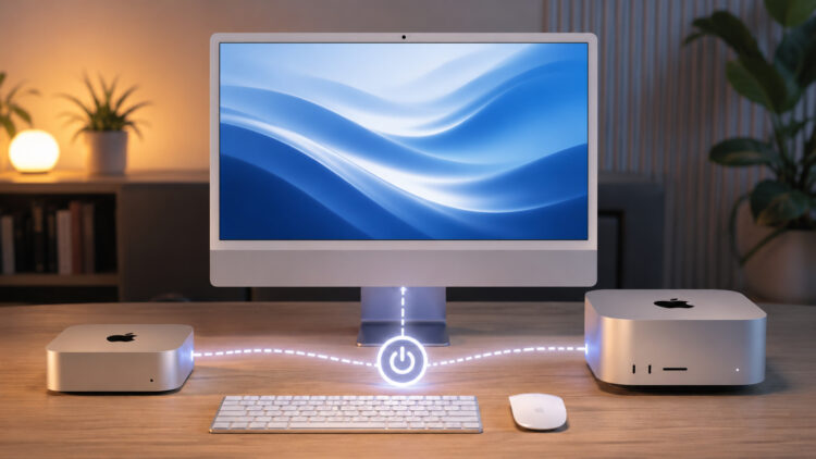 Новая настройка macOS 26.5: как включать Mac mini, iMac и Mac Studio без кнопки питания. Фото.