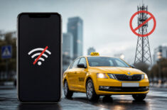 Как вызвать Яндекс Такси на iPhone, если не работает интернет. Фото.