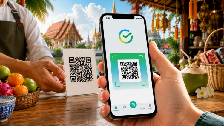 Как оплачивать покупки в Таиланде QR-кодом через Сбербанк Онлайн на iPhone. Фото.