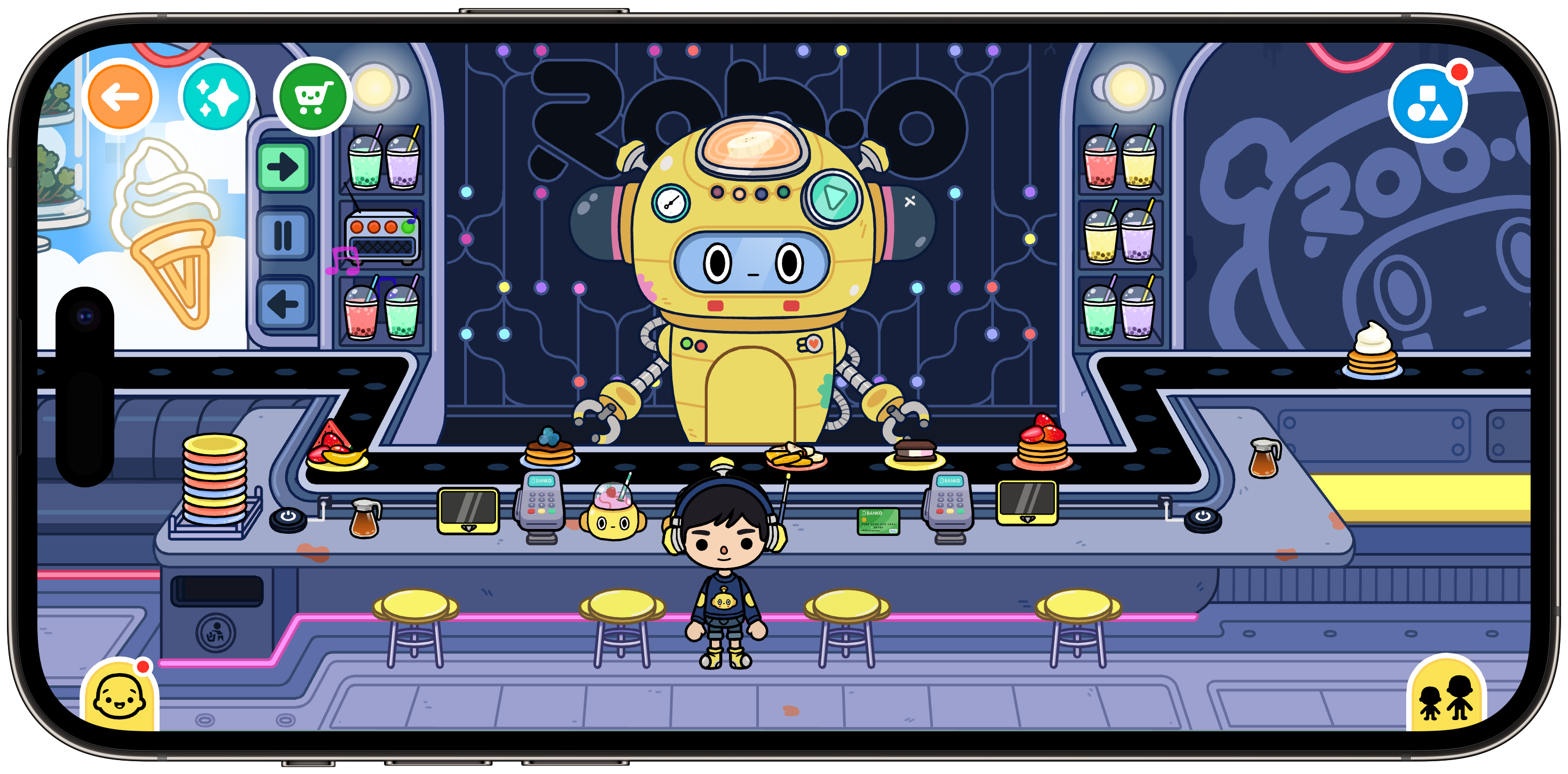Что такое Toca Boca World простыми словами. И даже можете заскочить в робокафе. Фото.