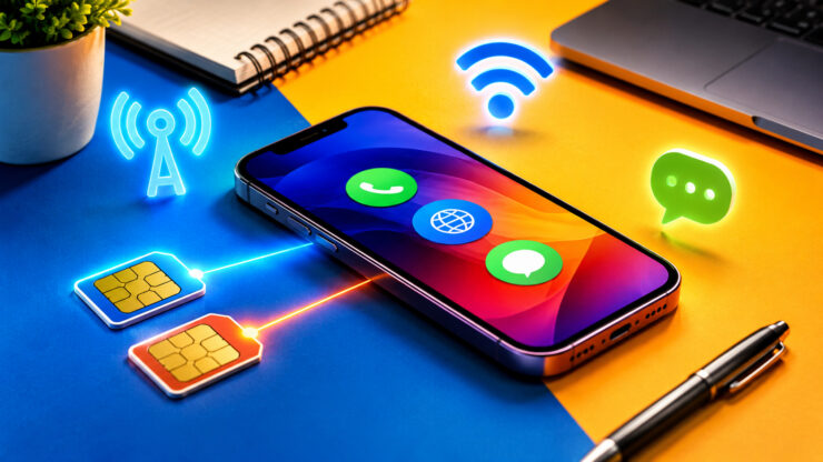 iPhone с двумя SIM-картами: как правильно настроить звонки, интернет и сообщения. Фото.
