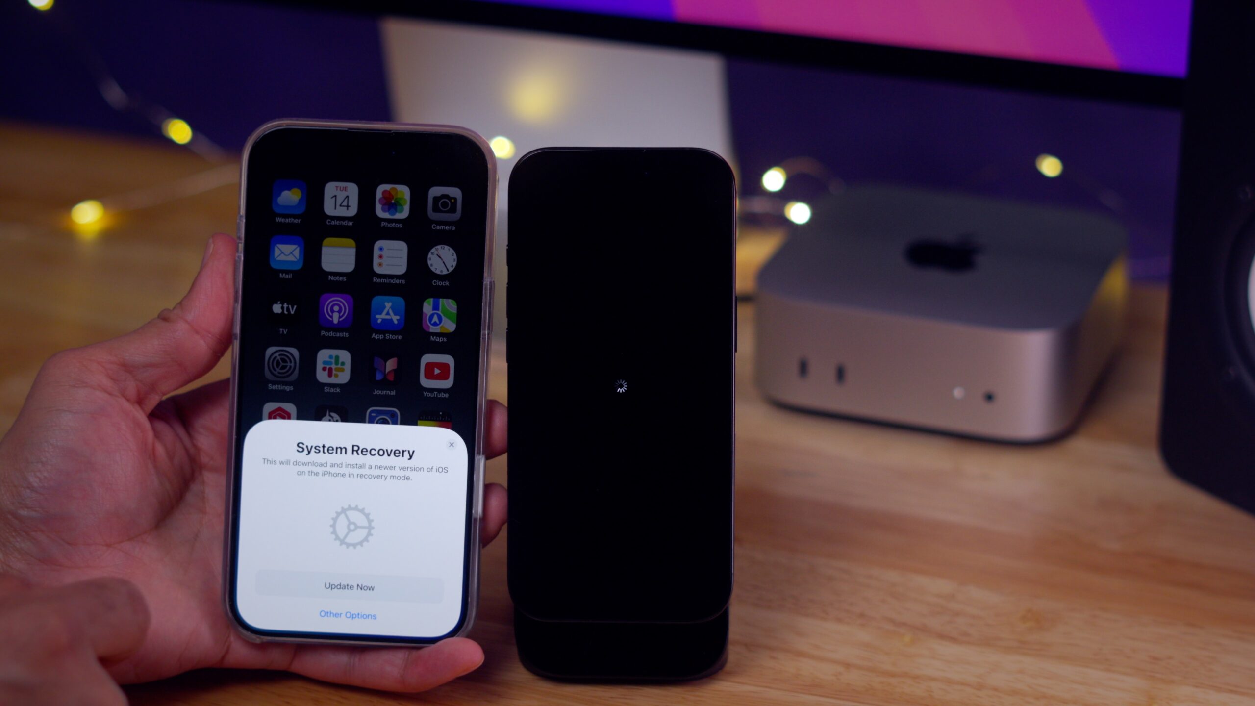 Выйти из режима восстановления на iPhone без потери данных. Попробуйте выйти из режима восстановления. Фото.
