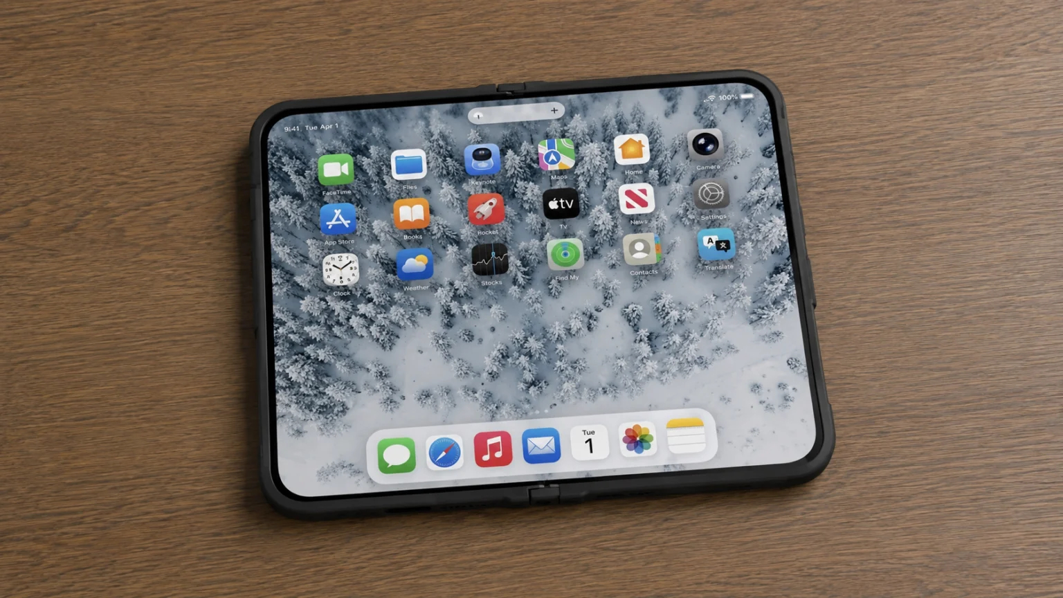Чем складной iPhone Ultra отличается от обычного iPhone. Если разложить Ultra, то вы получите компактный планшет. Фото.