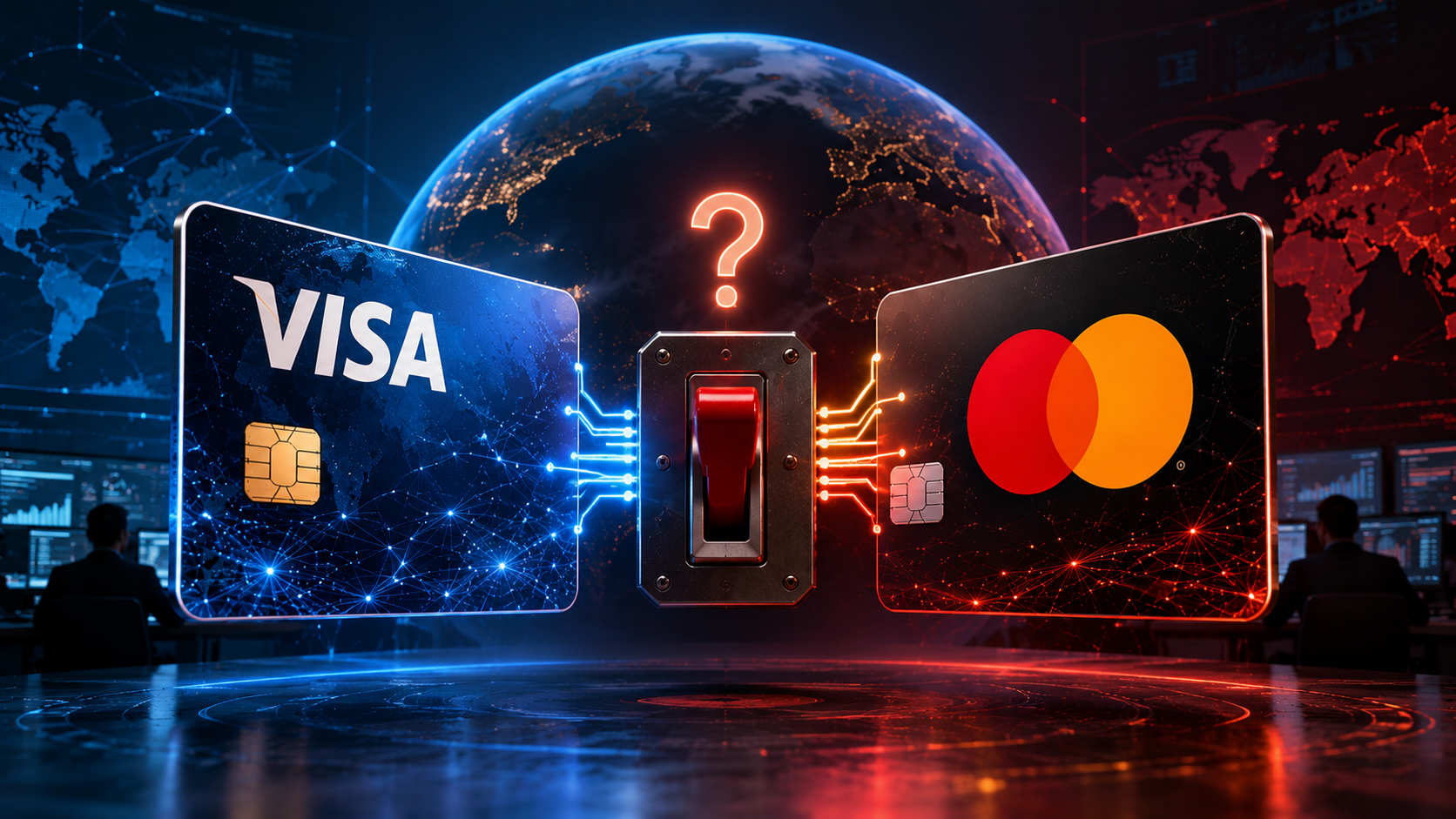 Отключат ли карты Visa и Mastercard. Рискнет ли ЦБ нажать на тумблер?. Фото.