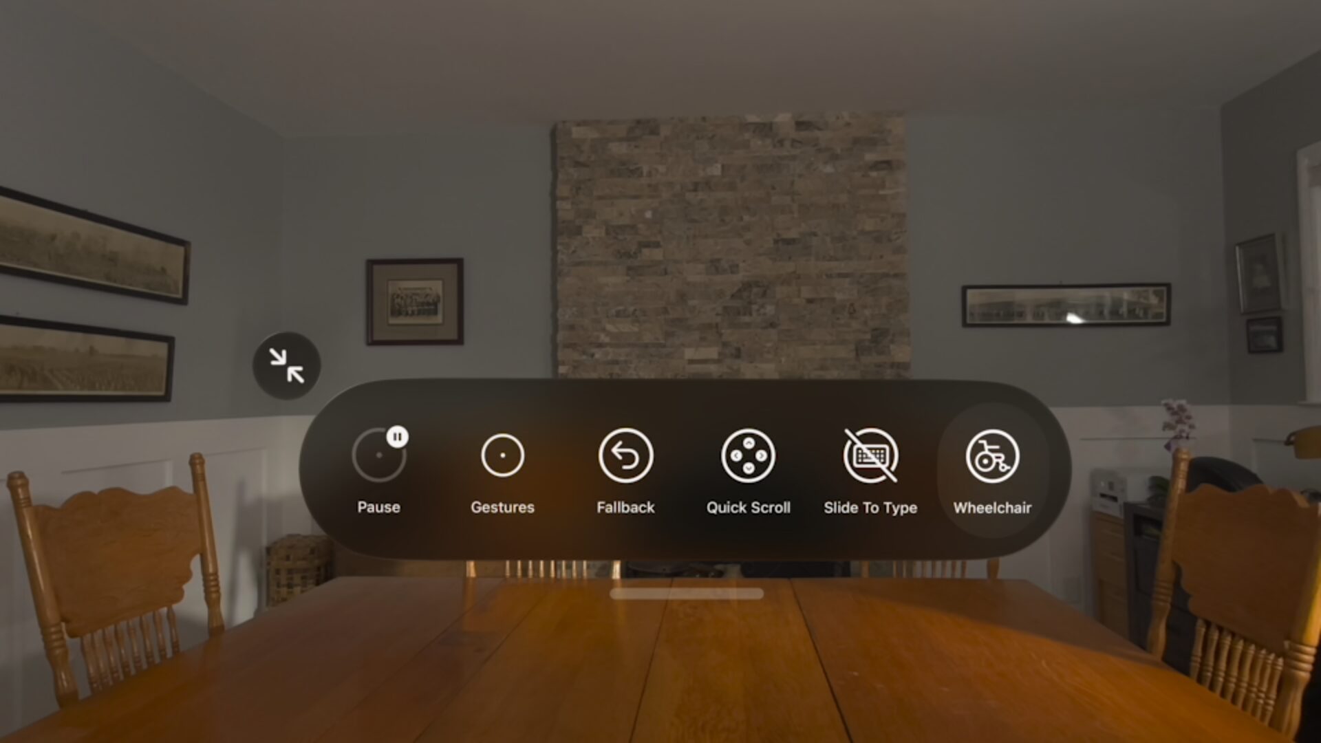 Управление инвалидной коляской взглядом через Apple Vision Pro. Новая функция работает за счет уже существующего управления глазами. Фото.