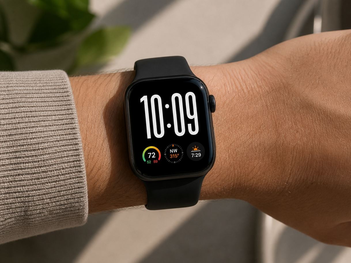 Новый циферблат для Apple Watch — как выглядит. Удобный циферблат, не правда ли?. Фото.