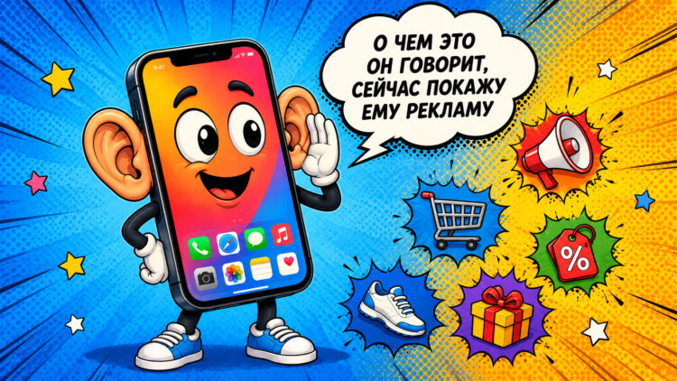 Слушает ли вас iPhone ради рекламы — правда или миф. Фото.