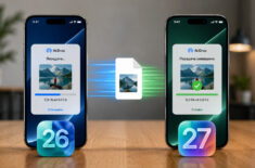 Тест AirDrop в iOS 27: как изменилась передача файлов между устройствами Apple. Фото.