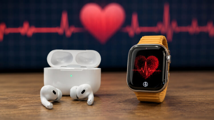 Какое устройство точнее измеряет пульс: AirPods Pro 3 или Apple Watch. Фото.