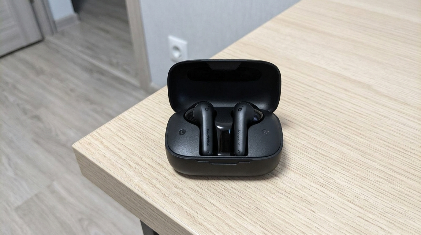 Anker Soundcore K20i — взял вместо AirPods и не жалею. LDAC, Hi-Res Audio и 36 часов автономки — за тысячу с небольшим. Фото.