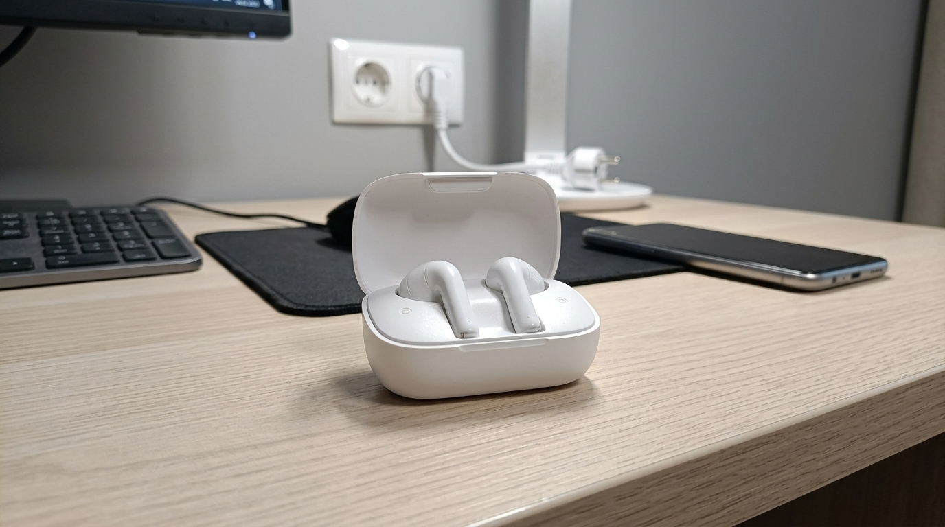 Soundcore K20i — наушники, которые я взял в отпуск вместо AirPods. За 911 рублей — звук, автономка и вид, за которые другие просят в десять раз больше. Фото.