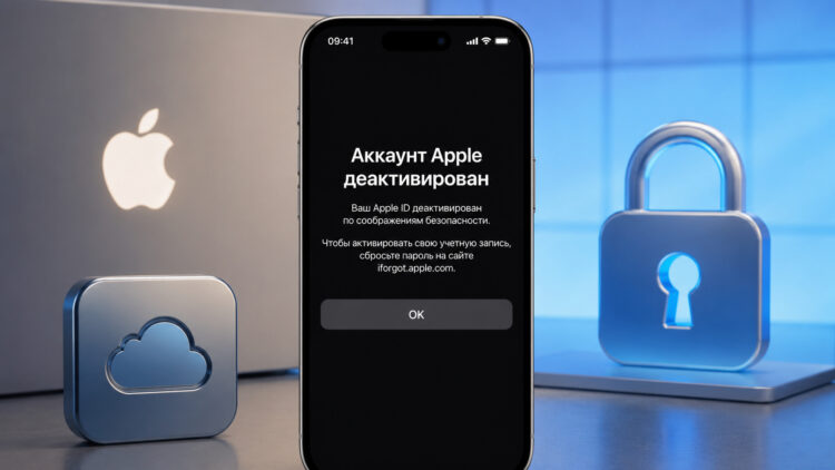 Аккаунт Apple деактивирован: как восстановить Apple ID и получить доступ к своему айфону. Фото.