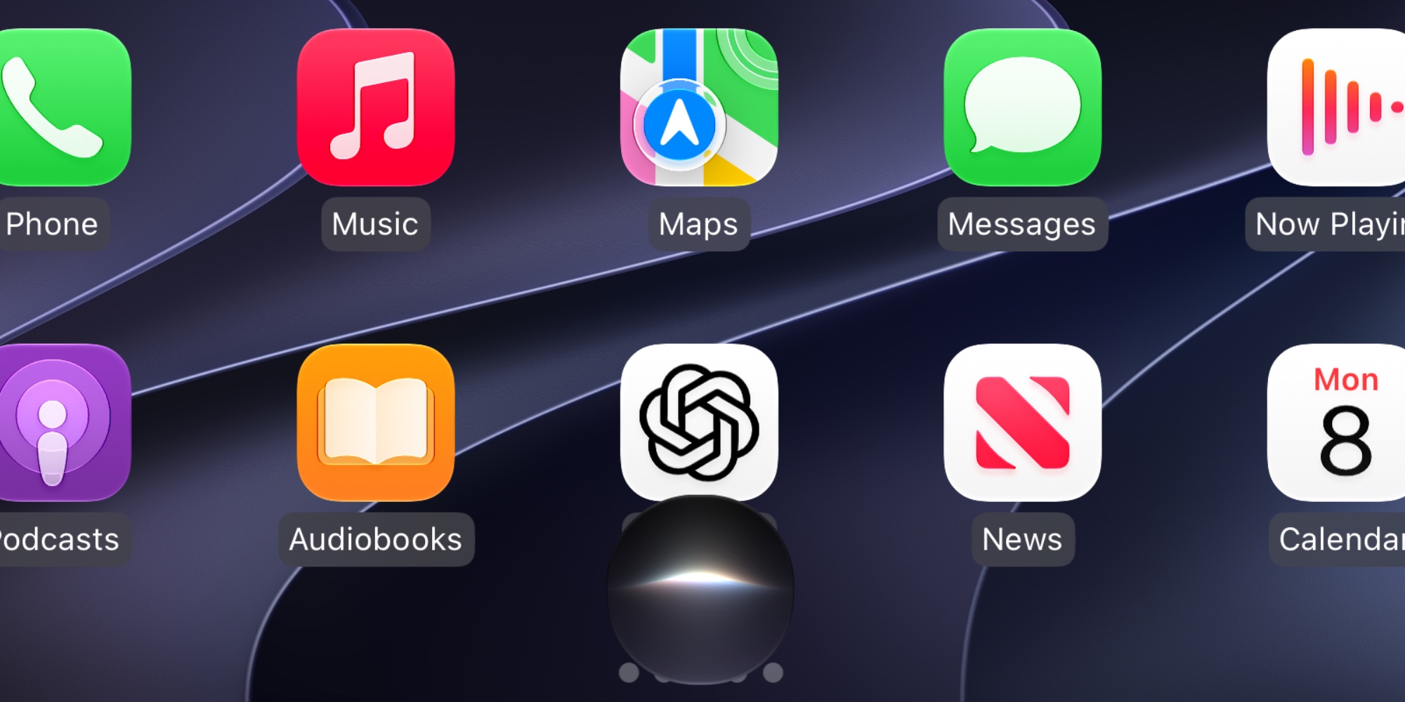 Новая Siri в CarPlay: что умеет ИИ-помощник. Конечно же, новая Сири. Куда без нее. Фото.