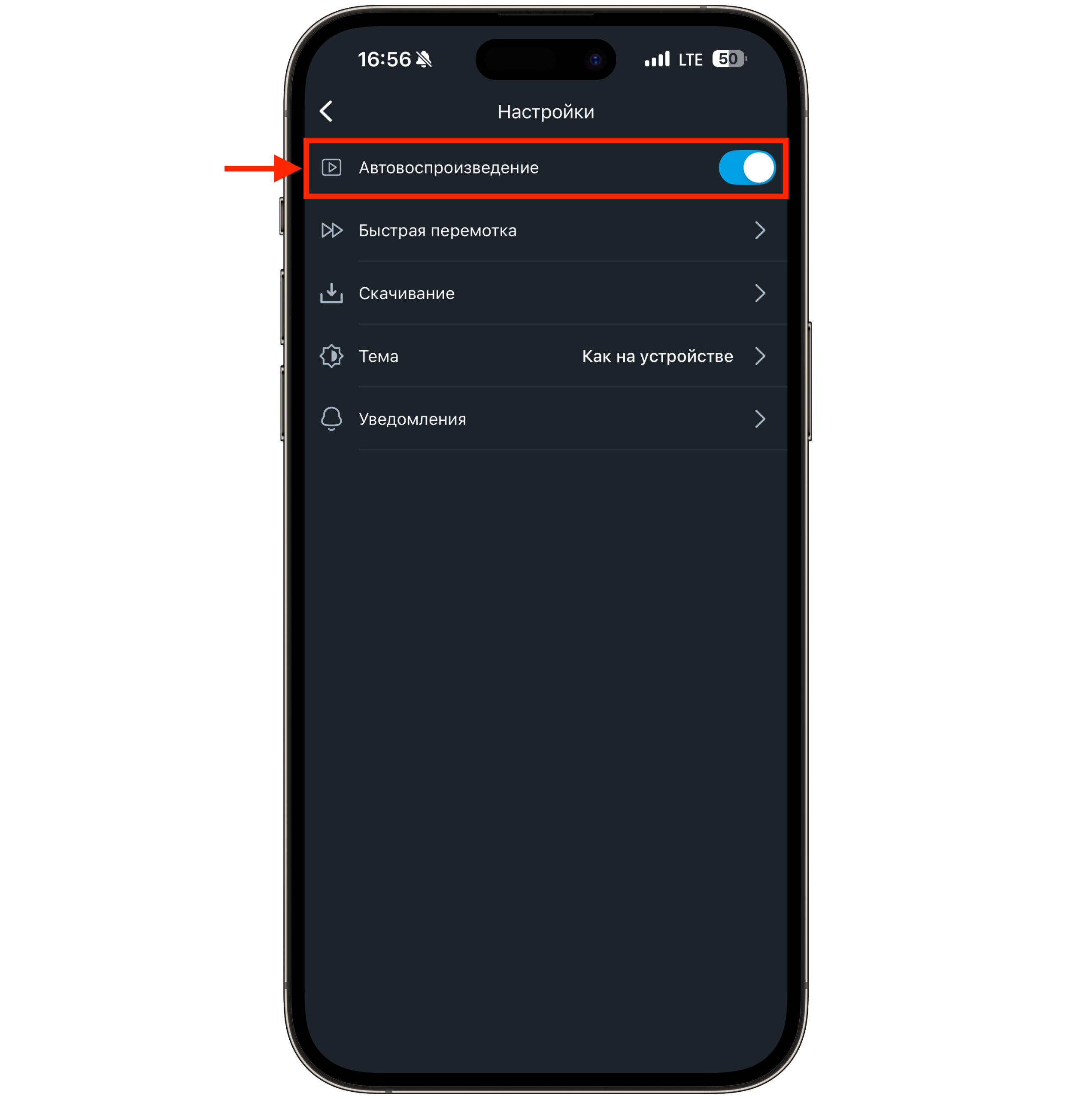 Какие настройки iPhone проверить, если музыка включается сама. Автовоспроизведение есть во многих приложениях. Фото.