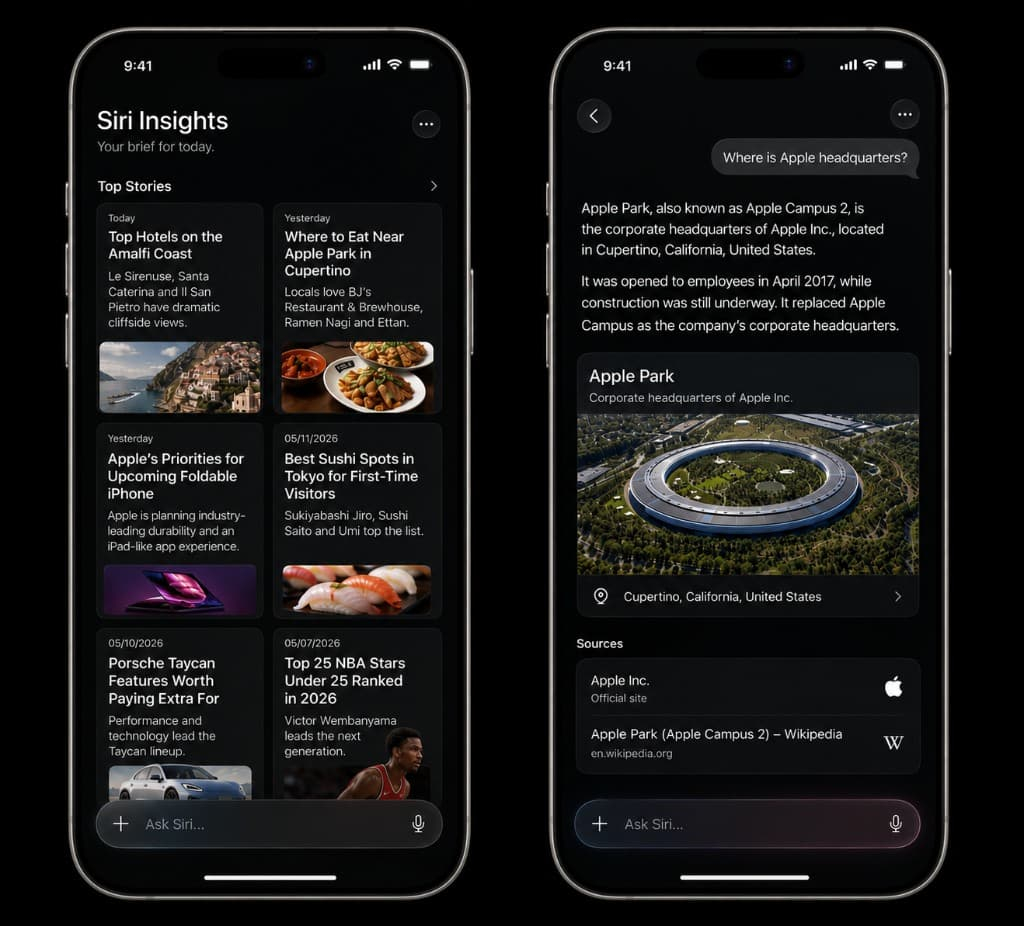 Как работает новое приложение Siri на iPhone. У Сири наконец-то появилось полноценное приложение. Фото.