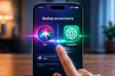 Как переключиться с Siri AI на ChatGPT в iOS 27. Фото.