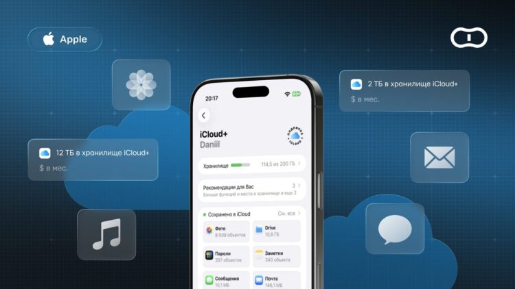 Как оплатить Айклауд на год — купить iCloud на несколько месяцев вперед. Фото.