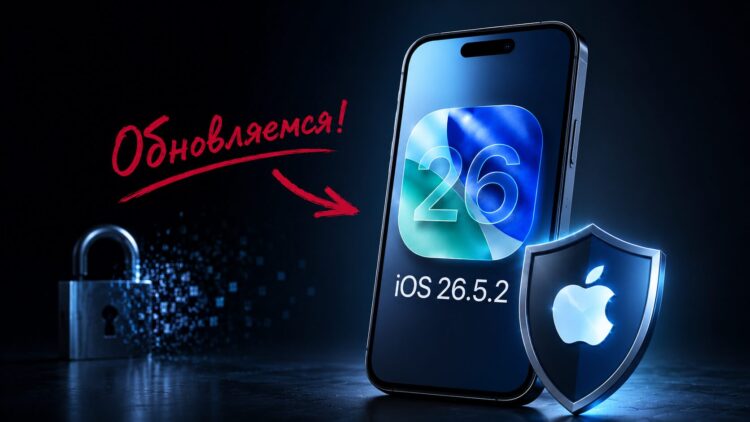 Почему нужно срочно установить iOS 26.5.2. Я уже обновился. Фото.