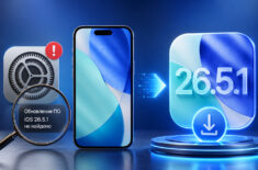Почему iPhone не находит iOS 26.5.1 и как обновиться на новую ОС. Фото.