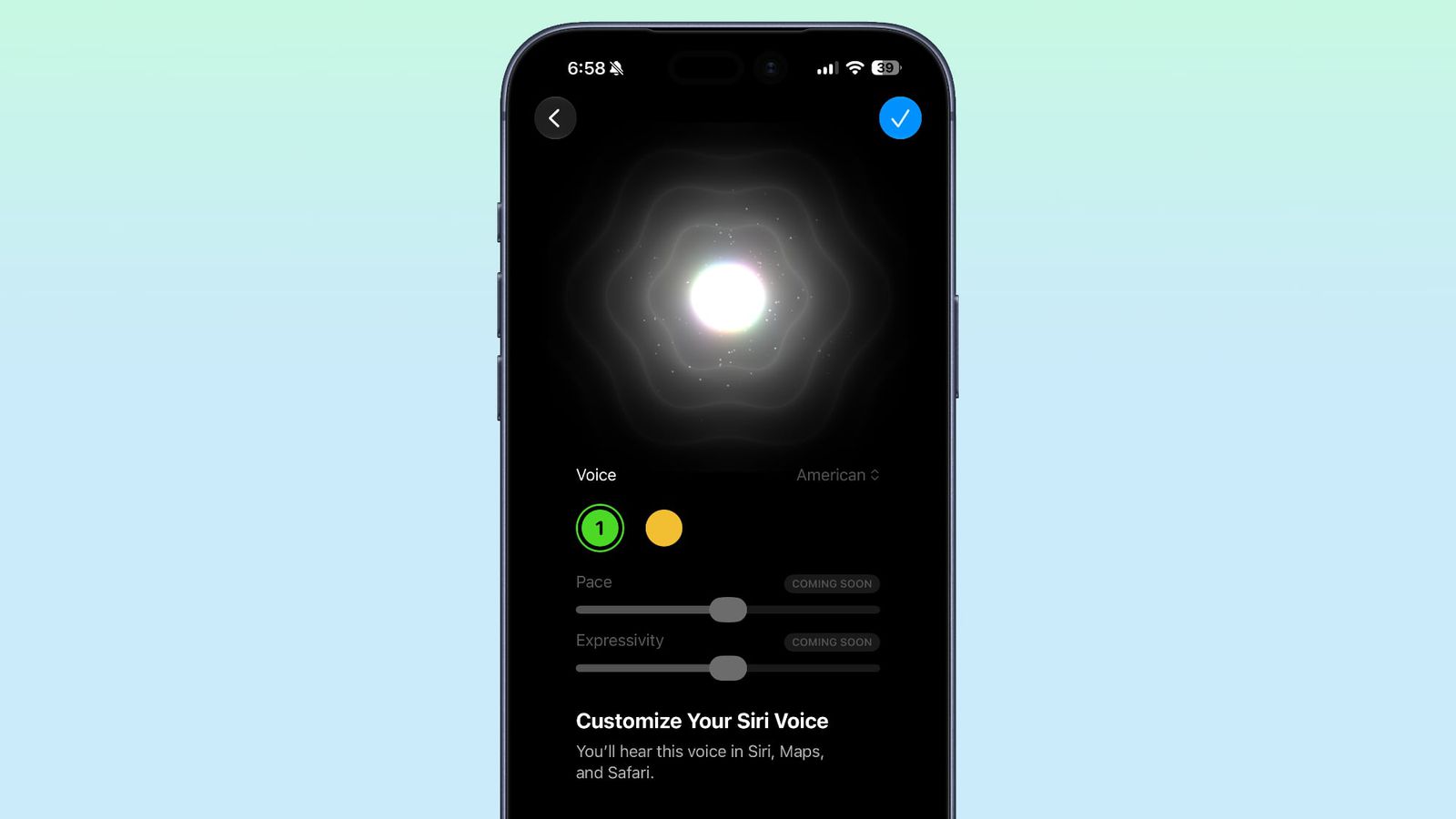 Какие мелкие функции появились в iOS 27 Beta 2. Новые настройки голоса для Siri. Фото.