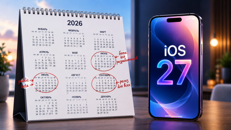 Когда выйдет iOS 27 на iPhone. Фото.