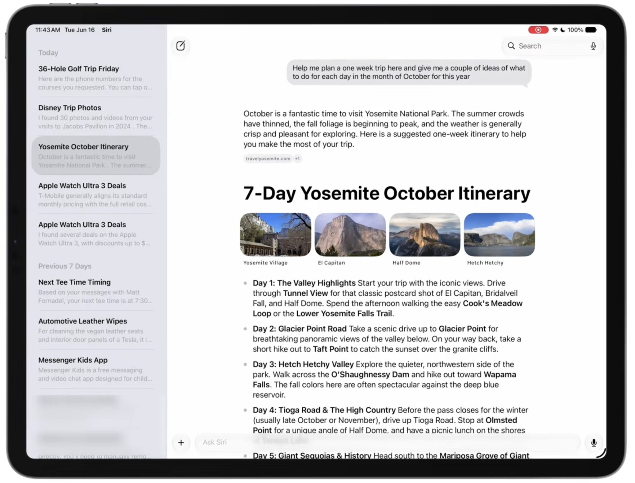 Как работает новая Siri на iPad в iPadOS 27. Получит Siri и отдельное приложение. Фото.