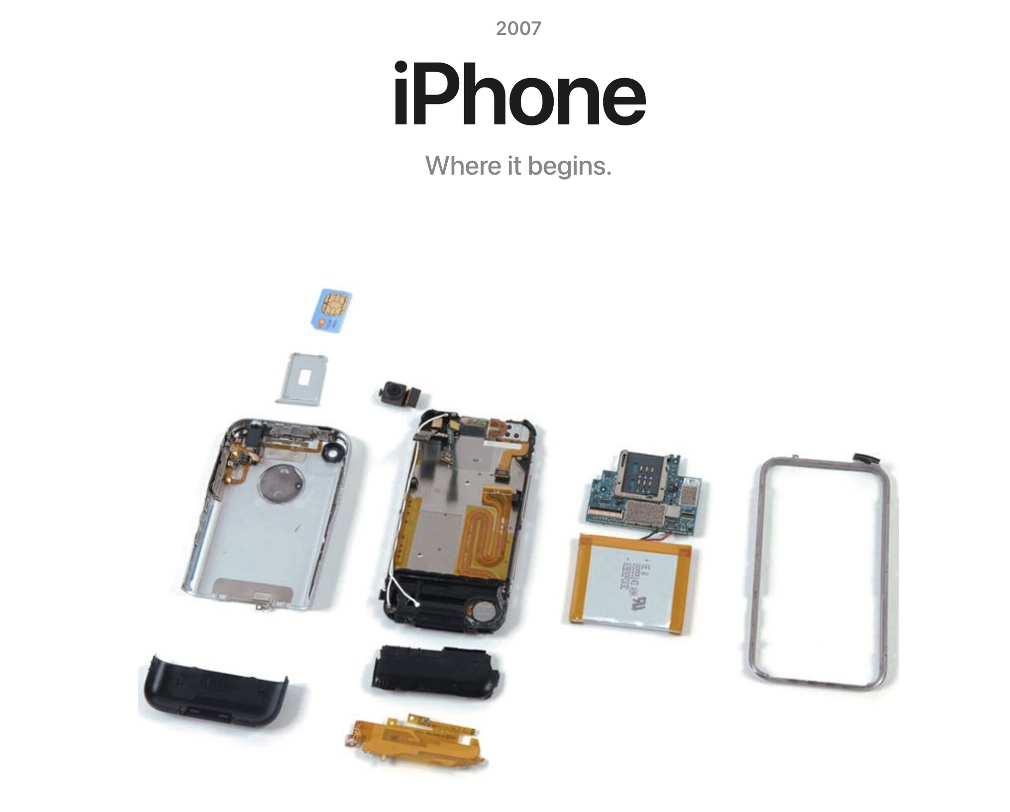 Как менялись процессоры и чипы в iPhone. Начните с оригинального айфона. Фото.