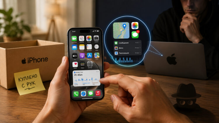 Видит ли бывший владелец, что вы делаете на купленном с рук iPhone. Фото.