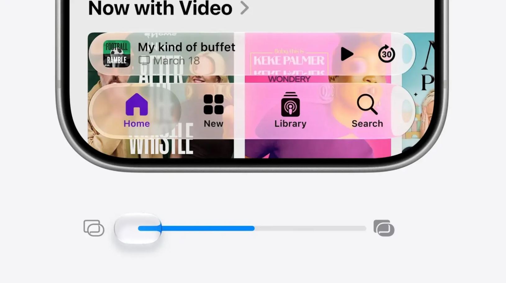 Как изменился дизайн в iOS 27. Apple прислушалась к фанатам и все же добавила ползунок для настройки прозрачности. Фото.