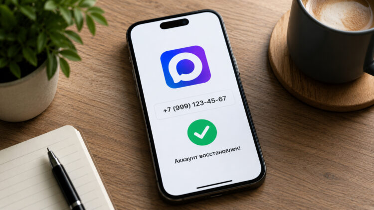 Как восстановить аккаунт в МАКС на iPhone через Mobile ID. Фото.
