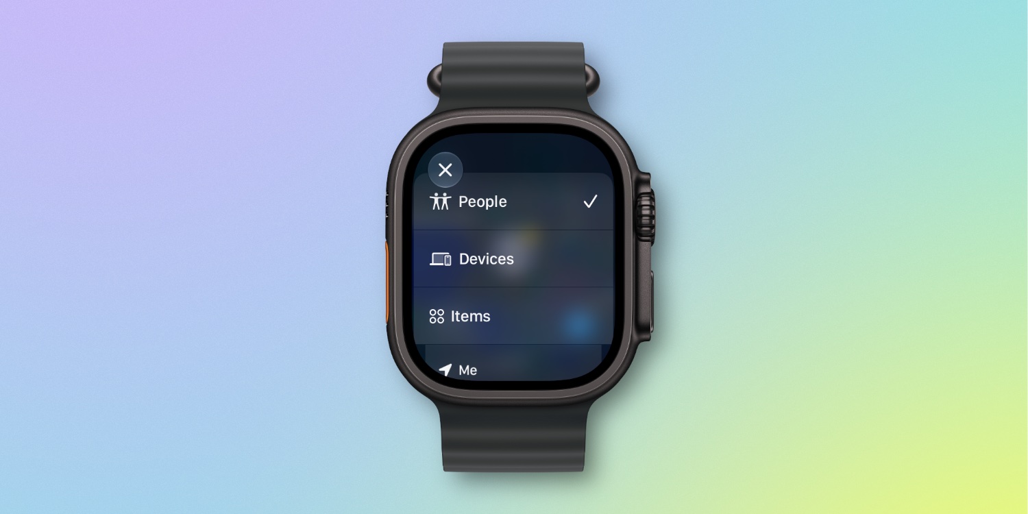 Где искать AirTag и iPhone на Apple Watch после обновления. Теперь поиск на часах разделен не по разным приложениям, а объединен в одно. Фото.