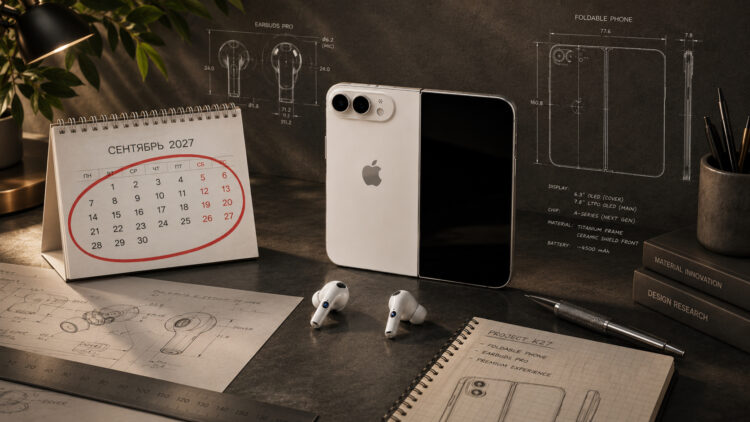 3 новых устройства, которые Apple представит в 2027 году. Фото.