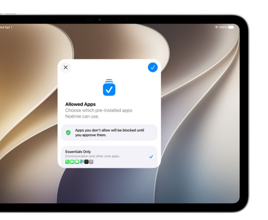 Обновления приложений и родительского контроля в iPadOS 27. Новые функции родительского контроля. Такое мы одобряем. Фото.