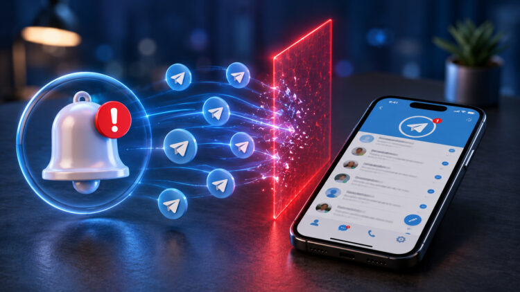 Не приходят уведомления в Telegram на iPhone в России. Как исправить? Фото.
